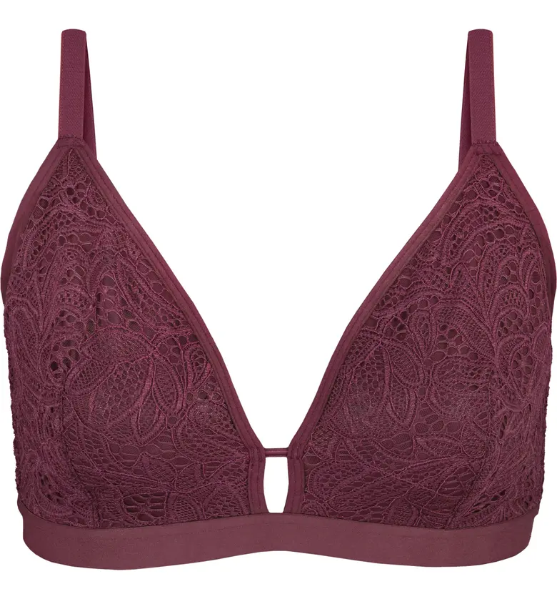 LIVELY The Palm Lace Busty Bralette_PLUM