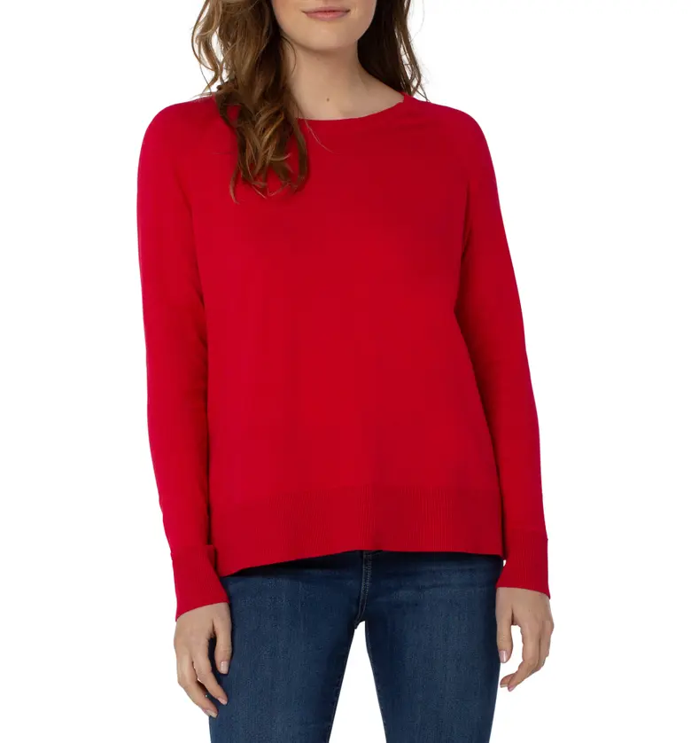 Liverpool Los Angeles Raglan Sweater_BRIGHT RED