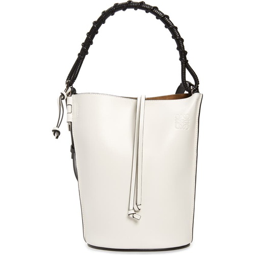 로에베 Loewe Gate Leather Bucket Bag_1950 SOFT WHITE