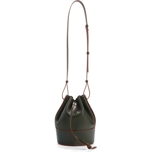 로에베 Loewe Small Balloon Leather Bucket Bag_VINTAGE KHAKI