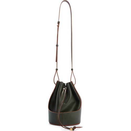 로에베 Loewe Small Balloon Leather Bucket Bag_VINTAGE KHAKI