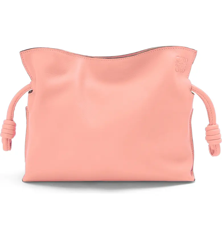 Loewe Mini Flamenco Leather Clutch_BLOSSOM