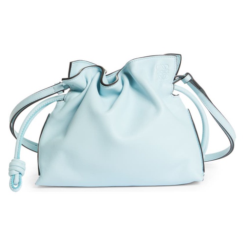 로에베 Loewe Mini Flamenco Leather Clutch_CRYSTAL BLUE