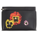 Loewe T Pansies Leather Pouch_1100 BLACK