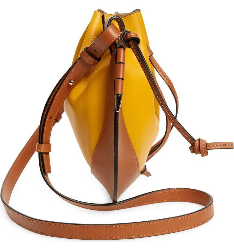 로에베 Loewe Small Horseshoe Leather Crossbody Bag_NARCISUS Y