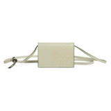 Loewe Anagram Leather Crossbody Card Case_LIGHT GREEN/ DARK GOLD