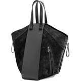 Loewe Hammock Suede & Leather Tote_BLACK