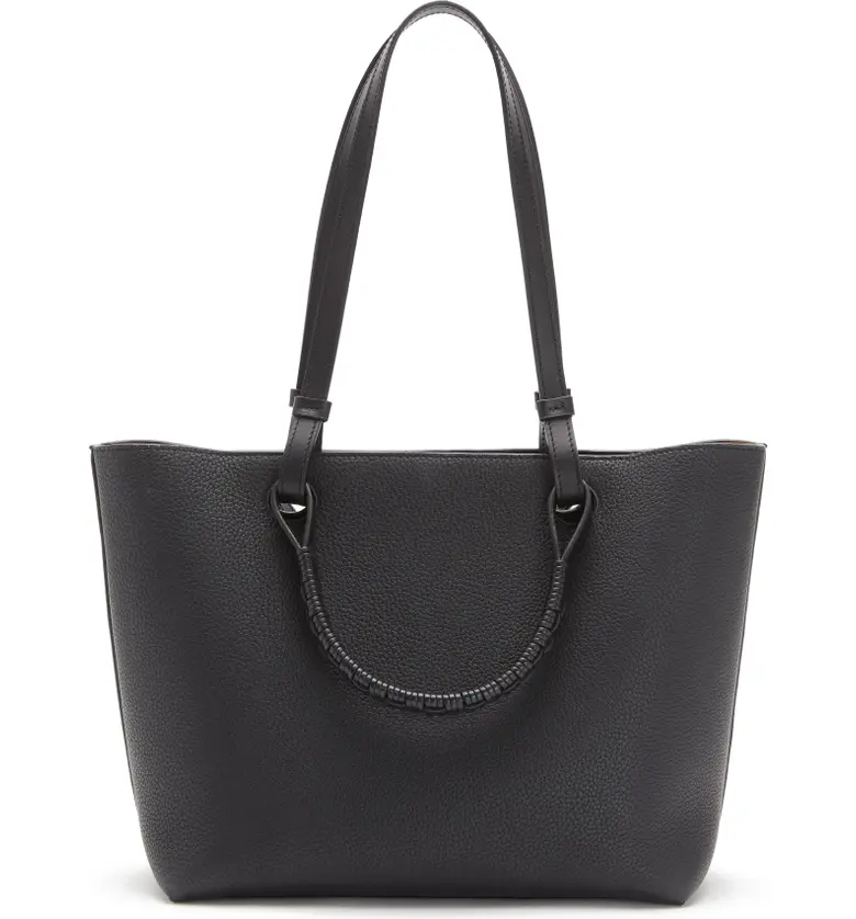 로에베 Loewe Small Anagram Leather Tote_BLACK