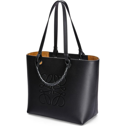 로에베 Loewe Anagram Leather Tote_Black