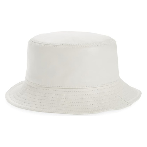 로에베 Loewe Logo Zip Leather Bucket Hat_SOFT WHITE