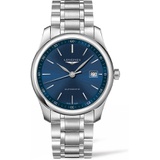 Longines Master Automatic Bracelet Watch, 40mm_SILVER/ BLUE/ SILVER