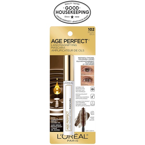  LOreal Paris Age Perfect Lash Magnifying Mascara, Brown, 0.28 Ounce