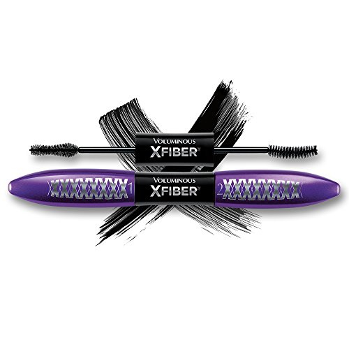  LOreal Paris Voluminous X Fiber Washable Mascara, Blackest Black, 1 Tube