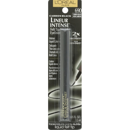  LOreal Paris Lineur Intense Felt Tip Liquid Eyeliner, Carbon Black, 0.05 fl; oz.