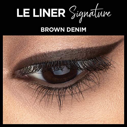  LOreal Paris Makeup Le Liner Signature Mechanical Eyeliner, Easy-Glide, Smudge Resistant, Bold Color, Long Lasting, Waterproof Eyeliner, Brown Denim, 0.011 oz., 1 count