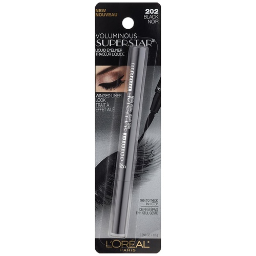  LOreal Paris Voluminous Superstar Liquid Eyeliner Pen, Black [202] 0.056 oz