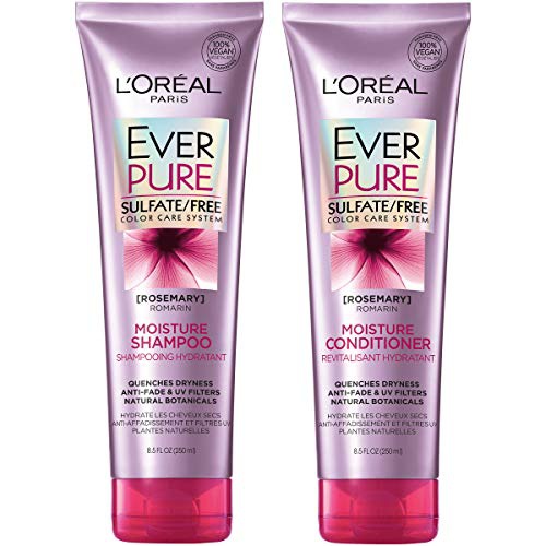  LOreal Paris EverPure Moisture Shampoo and Conditioner Kit for Color-Treated Hair, 8.5 Ounce, Set of 2 (Packaging May Vary)