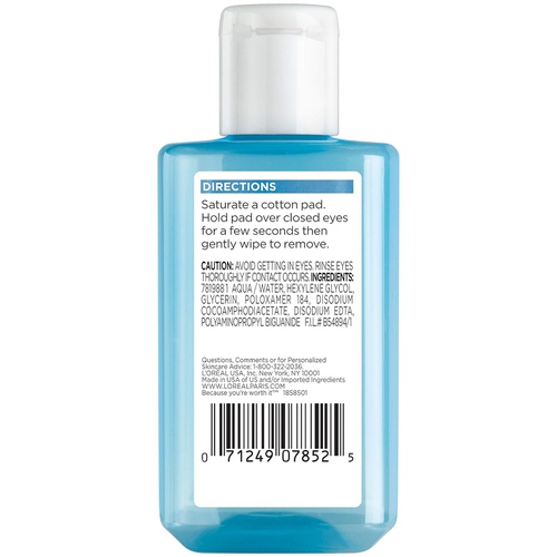  L'Oreal Paris LOreal Clean Artiste Oil-Free Eye Makeup Remover, 4 oz