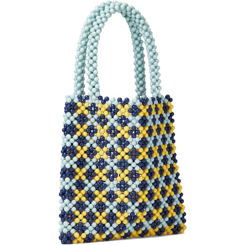  LULU Beaded Gingham Tote