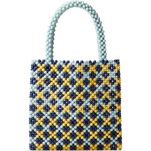  LULU Beaded Gingham Tote