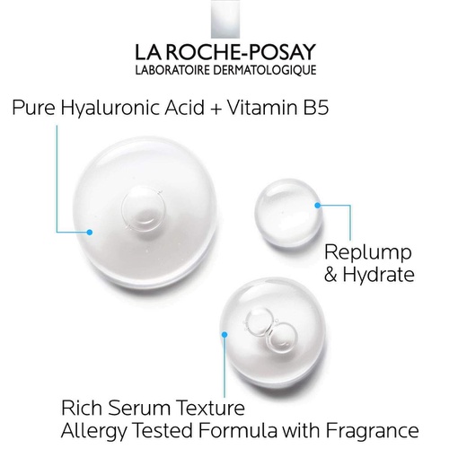  La Roche-Posay Hyalu B5 Pure Hyaluronic Acid Serum for Face, with Vitamin B5. Anti-Aging Serum Concentrate for Fine Lines. Hydrating, Repairing, Replumping. Suitable for Sensitive