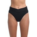 La Blanca Island Goddess Crossover High-Waist Bottoms