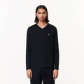 Lacoste Mens V-Neck Lightweight Pima Cotton Jersey T-Shirt