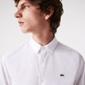 Lacoste Mens Slim Fit Stretch Cotton Poplin Shirt