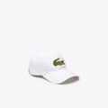 Lacoste Unisex Contrast Strap And Oversized Crocodile Cotton Cap