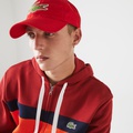 Lacoste Unisex Contrast Strap And Oversized Crocodile Cotton Cap