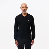 Lacoste Mens V-Neck Organic Cotton Sweater