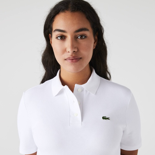 라코스테 Lacoste Womenu2019s Trumpet Sleeve Pique Polo Dress