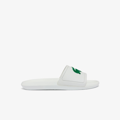 라코스테 Lacoste Mens Croco Water-repellent Synthetic Slides