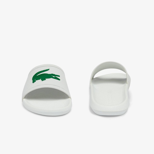 라코스테 Lacoste Mens Croco Water-repellent Synthetic Slides