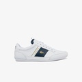 Lacoste Mens Chaymon Leather and Carbon Fiber Sneakers