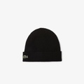 Lacoste Unisex Ribbed Wool Beanie