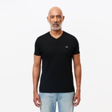 Lacoste Mens V-Neck Pima Cotton Jersey T-Shirt