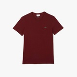 Lacoste Mens V-Neck Pima Cotton Jersey T-Shirt