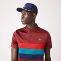 Lacoste Mens SPORT Tricolor Stripe Golf Polo