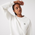 Lacoste Womenu2019s Crew Neck Cotton Blend Sweatshirt