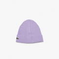 Lacoste Unisex Ribbed Wool Beanie