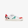 Lacoste Mens L004 Leather Color-Pop Sneakers