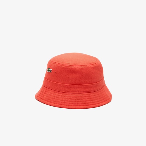 라코스테 Lacoste Unisex Organic Cotton Bucket Hat