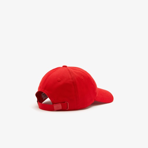 라코스테 Lacoste Unisex Adjustable Organic Cotton Twill Cap