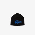 Unisex Lacoste Contrast Crocodile Reversible Beanie