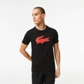Lacoste Mens SPORT 3D Print Crocodile Breathable Jersey T-Shirt