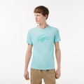 Lacoste Mens SPORT 3D Print Crocodile Breathable Jersey T-Shirt
