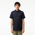 Lacoste Mens Regular Fit Solid Cotton Shirt