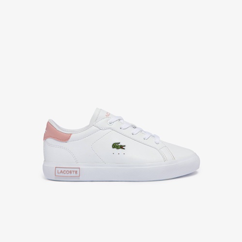 라코스테 Lacoste Childrens Powercourt Synthetic Sneakers