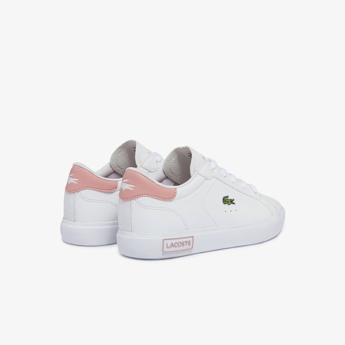 라코스테 Lacoste Childrens Powercourt Synthetic Sneakers